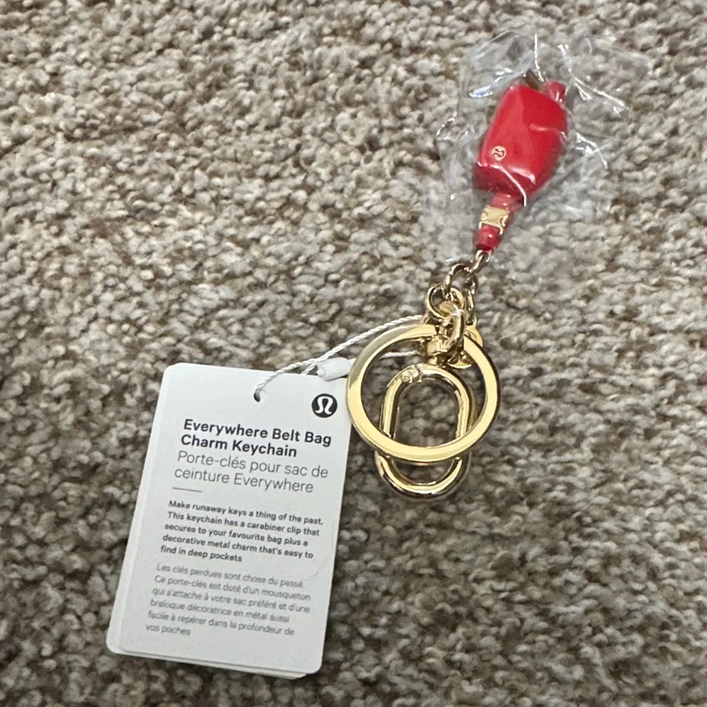 Lululemon keychain bag charm
